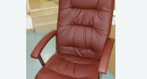 Обтяжка офисного кресла. Куса